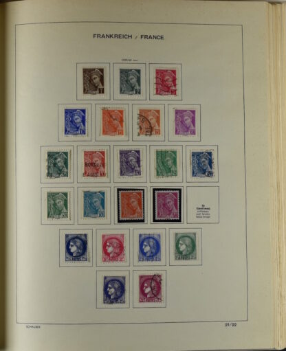 FRANCE, GOOD COLLECTION 1849/1970 INCLUDING EXCELLENT VALUES E.G. SOUVENIR SHEET 1925 NH / <i>Frankreich gute alte Sammlung 1849/70 mit besseren Werten wie Parisblock 1925 postfrisch</i> - Image 26