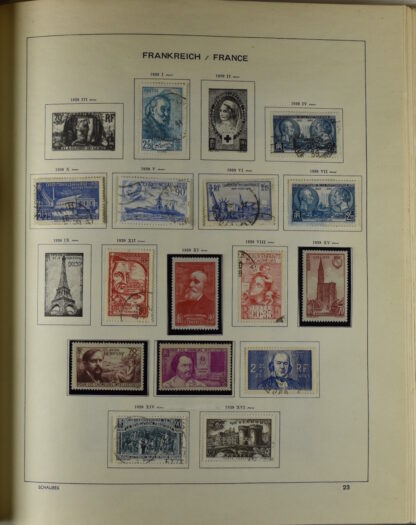 FRANCE, GOOD COLLECTION 1849/1970 INCLUDING EXCELLENT VALUES E.G. SOUVENIR SHEET 1925 NH / <i>Frankreich gute alte Sammlung 1849/70 mit besseren Werten wie Parisblock 1925 postfrisch</i> - Image 27
