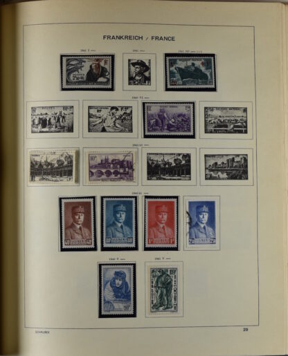 FRANCE, GOOD COLLECTION 1849/1970 INCLUDING EXCELLENT VALUES E.G. SOUVENIR SHEET 1925 NH / <i>Frankreich gute alte Sammlung 1849/70 mit besseren Werten wie Parisblock 1925 postfrisch</i> - Image 31