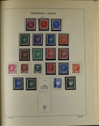 FRANCE, GOOD COLLECTION 1849/1970 INCLUDING EXCELLENT VALUES E.G. SOUVENIR SHEET 1925 NH / <i>Frankreich gute alte Sammlung 1849/70 mit besseren Werten wie Parisblock 1925 postfrisch</i> - Image 33