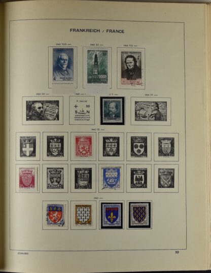 FRANCE, GOOD COLLECTION 1849/1970 INCLUDING EXCELLENT VALUES E.G. SOUVENIR SHEET 1925 NH / <i>Frankreich gute alte Sammlung 1849/70 mit besseren Werten wie Parisblock 1925 postfrisch</i> - Image 34