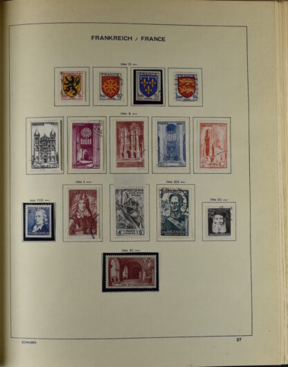FRANCE, GOOD COLLECTION 1849/1970 INCLUDING EXCELLENT VALUES E.G. SOUVENIR SHEET 1925 NH / <i>Frankreich gute alte Sammlung 1849/70 mit besseren Werten wie Parisblock 1925 postfrisch</i> - Image 37