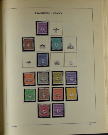 FRANCE, GOOD COLLECTION 1849/1970 INCLUDING EXCELLENT VALUES E.G. SOUVENIR SHEET 1925 NH / <i>Frankreich gute alte Sammlung 1849/70 mit besseren Werten wie Parisblock 1925 postfrisch</i> - Image 38