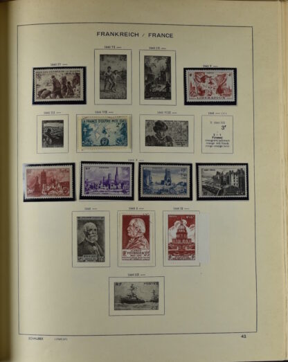 FRANCE, GOOD COLLECTION 1849/1970 INCLUDING EXCELLENT VALUES E.G. SOUVENIR SHEET 1925 NH / <i>Frankreich gute alte Sammlung 1849/70 mit besseren Werten wie Parisblock 1925 postfrisch</i> - Image 42