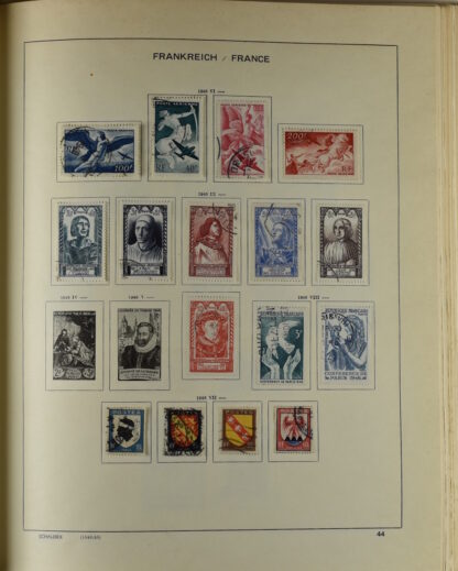 FRANCE, GOOD COLLECTION 1849/1970 INCLUDING EXCELLENT VALUES E.G. SOUVENIR SHEET 1925 NH / <i>Frankreich gute alte Sammlung 1849/70 mit besseren Werten wie Parisblock 1925 postfrisch</i> - Image 43
