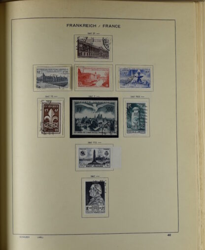FRANCE, GOOD COLLECTION 1849/1970 INCLUDING EXCELLENT VALUES E.G. SOUVENIR SHEET 1925 NH / <i>Frankreich gute alte Sammlung 1849/70 mit besseren Werten wie Parisblock 1925 postfrisch</i> - Image 45