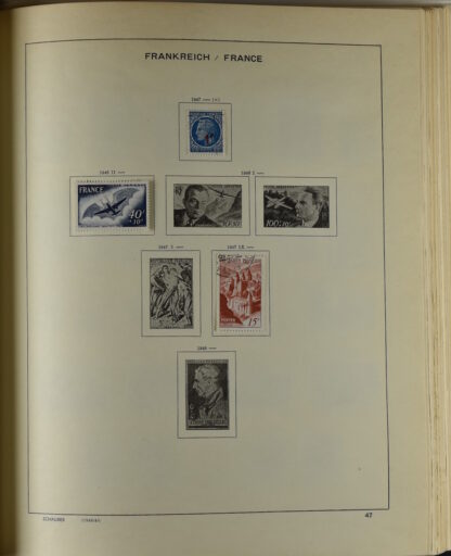 FRANCE, GOOD COLLECTION 1849/1970 INCLUDING EXCELLENT VALUES E.G. SOUVENIR SHEET 1925 NH / <i>Frankreich gute alte Sammlung 1849/70 mit besseren Werten wie Parisblock 1925 postfrisch</i> - Image 46