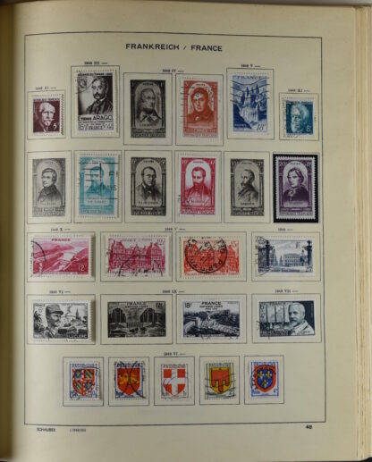 FRANCE, GOOD COLLECTION 1849/1970 INCLUDING EXCELLENT VALUES E.G. SOUVENIR SHEET 1925 NH / <i>Frankreich gute alte Sammlung 1849/70 mit besseren Werten wie Parisblock 1925 postfrisch</i> - Image 47