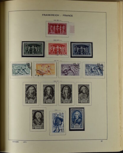 FRANCE, GOOD COLLECTION 1849/1970 INCLUDING EXCELLENT VALUES E.G. SOUVENIR SHEET 1925 NH / <i>Frankreich gute alte Sammlung 1849/70 mit besseren Werten wie Parisblock 1925 postfrisch</i> - Image 50