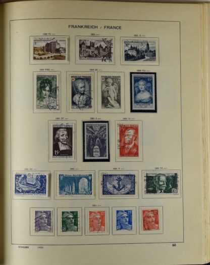 FRANCE, GOOD COLLECTION 1849/1970 INCLUDING EXCELLENT VALUES E.G. SOUVENIR SHEET 1925 NH / <i>Frankreich gute alte Sammlung 1849/70 mit besseren Werten wie Parisblock 1925 postfrisch</i> - Image 52