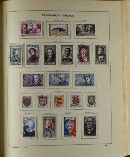 FRANCE, GOOD COLLECTION 1849/1970 INCLUDING EXCELLENT VALUES E.G. SOUVENIR SHEET 1925 NH / <i>Frankreich gute alte Sammlung 1849/70 mit besseren Werten wie Parisblock 1925 postfrisch</i> - Image 53