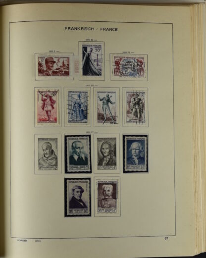 FRANCE, GOOD COLLECTION 1849/1970 INCLUDING EXCELLENT VALUES E.G. SOUVENIR SHEET 1925 NH / <i>Frankreich gute alte Sammlung 1849/70 mit besseren Werten wie Parisblock 1925 postfrisch</i> - Image 56