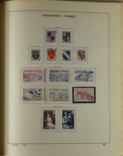 FRANCE, GOOD COLLECTION 1849/1970 INCLUDING EXCELLENT VALUES E.G. SOUVENIR SHEET 1925 NH / <i>Frankreich gute alte Sammlung 1849/70 mit besseren Werten wie Parisblock 1925 postfrisch</i> - Image 57