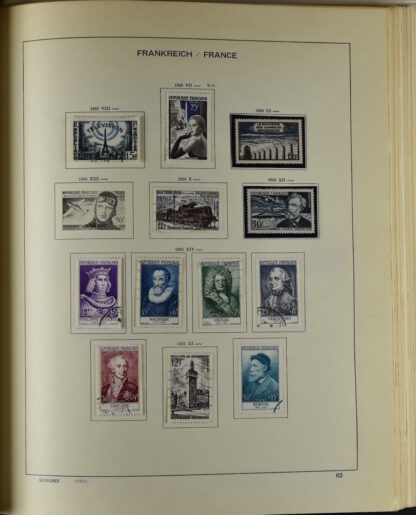 FRANCE, GOOD COLLECTION 1849/1970 INCLUDING EXCELLENT VALUES E.G. SOUVENIR SHEET 1925 NH / <i>Frankreich gute alte Sammlung 1849/70 mit besseren Werten wie Parisblock 1925 postfrisch</i> - Image 62