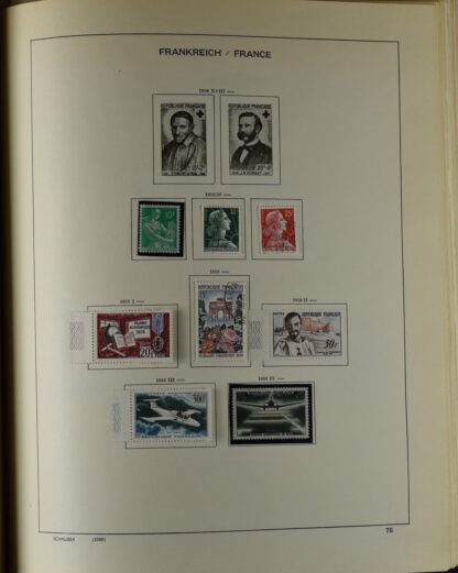 FRANCE, GOOD COLLECTION 1849/1970 INCLUDING EXCELLENT VALUES E.G. SOUVENIR SHEET 1925 NH / <i>Frankreich gute alte Sammlung 1849/70 mit besseren Werten wie Parisblock 1925 postfrisch</i> - Image 73