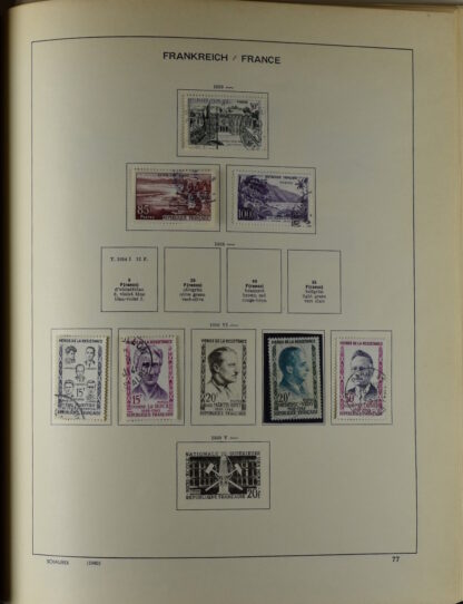FRANCE, GOOD COLLECTION 1849/1970 INCLUDING EXCELLENT VALUES E.G. SOUVENIR SHEET 1925 NH / <i>Frankreich gute alte Sammlung 1849/70 mit besseren Werten wie Parisblock 1925 postfrisch</i> - Image 74