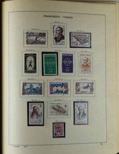 FRANCE, GOOD COLLECTION 1849/1970 INCLUDING EXCELLENT VALUES E.G. SOUVENIR SHEET 1925 NH / <i>Frankreich gute alte Sammlung 1849/70 mit besseren Werten wie Parisblock 1925 postfrisch</i> - Image 76