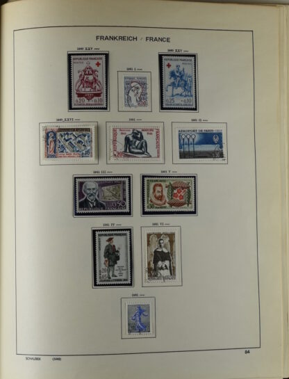 FRANCE, GOOD COLLECTION 1849/1970 INCLUDING EXCELLENT VALUES E.G. SOUVENIR SHEET 1925 NH / <i>Frankreich gute alte Sammlung 1849/70 mit besseren Werten wie Parisblock 1925 postfrisch</i> - Image 81