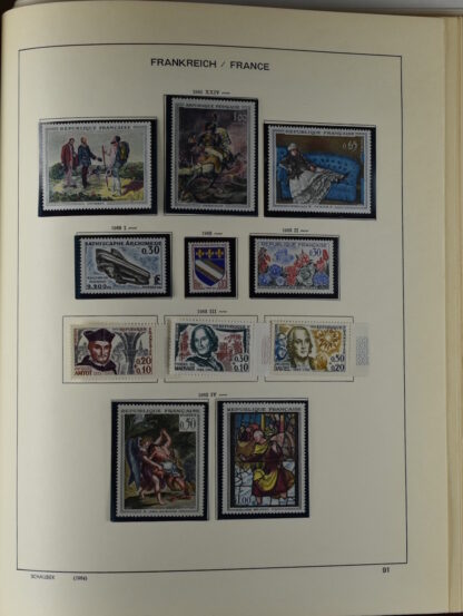 FRANCE, GOOD COLLECTION 1849/1970 INCLUDING EXCELLENT VALUES E.G. SOUVENIR SHEET 1925 NH / <i>Frankreich gute alte Sammlung 1849/70 mit besseren Werten wie Parisblock 1925 postfrisch</i> - Image 88