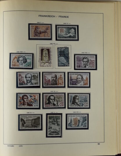 FRANCE, GOOD COLLECTION 1849/1970 INCLUDING EXCELLENT VALUES E.G. SOUVENIR SHEET 1925 NH / <i>Frankreich gute alte Sammlung 1849/70 mit besseren Werten wie Parisblock 1925 postfrisch</i> - Image 89