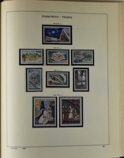 FRANCE, GOOD COLLECTION 1849/1970 INCLUDING EXCELLENT VALUES E.G. SOUVENIR SHEET 1925 NH / <i>Frankreich gute alte Sammlung 1849/70 mit besseren Werten wie Parisblock 1925 postfrisch</i> - Image 90