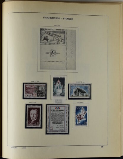 FRANCE, GOOD COLLECTION 1849/1970 INCLUDING EXCELLENT VALUES E.G. SOUVENIR SHEET 1925 NH / <i>Frankreich gute alte Sammlung 1849/70 mit besseren Werten wie Parisblock 1925 postfrisch</i> - Image 93