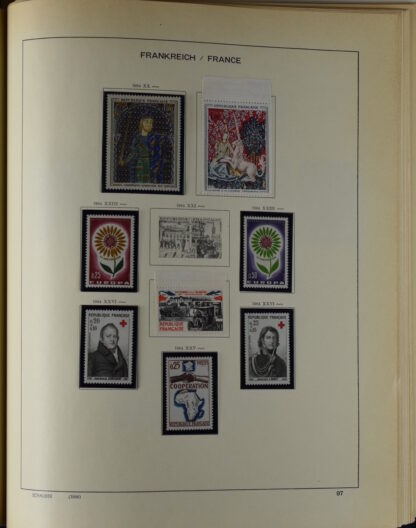 FRANCE, GOOD COLLECTION 1849/1970 INCLUDING EXCELLENT VALUES E.G. SOUVENIR SHEET 1925 NH / <i>Frankreich gute alte Sammlung 1849/70 mit besseren Werten wie Parisblock 1925 postfrisch</i> - Image 94