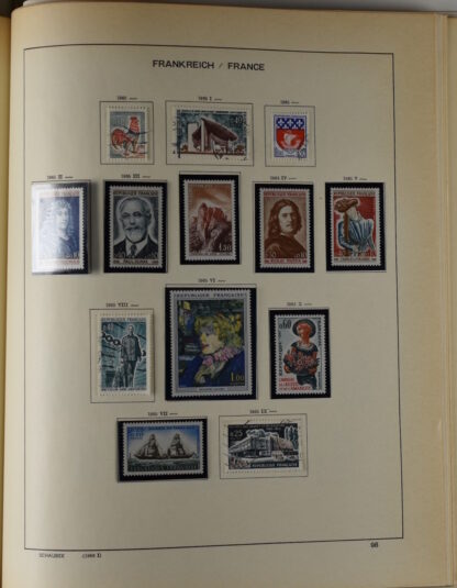 FRANCE, GOOD COLLECTION 1849/1970 INCLUDING EXCELLENT VALUES E.G. SOUVENIR SHEET 1925 NH / <i>Frankreich gute alte Sammlung 1849/70 mit besseren Werten wie Parisblock 1925 postfrisch</i> - Image 95