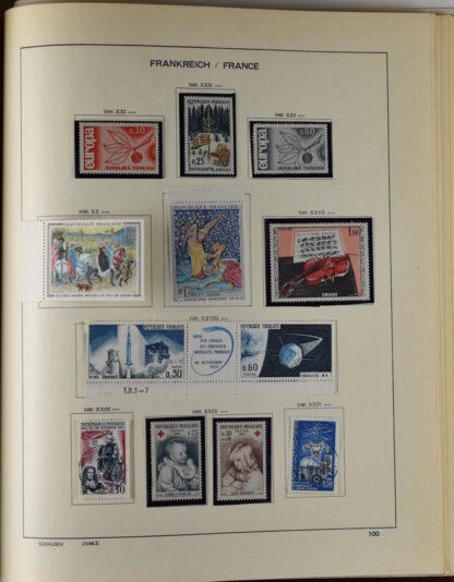 FRANCE, GOOD COLLECTION 1849/1970 INCLUDING EXCELLENT VALUES E.G. SOUVENIR SHEET 1925 NH / <i>Frankreich gute alte Sammlung 1849/70 mit besseren Werten wie Parisblock 1925 postfrisch</i> - Image 97
