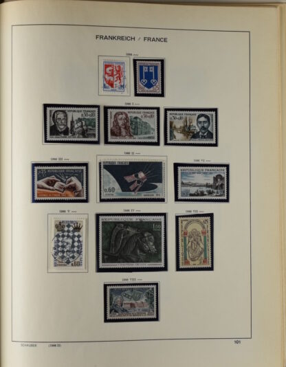 FRANCE, GOOD COLLECTION 1849/1970 INCLUDING EXCELLENT VALUES E.G. SOUVENIR SHEET 1925 NH / <i>Frankreich gute alte Sammlung 1849/70 mit besseren Werten wie Parisblock 1925 postfrisch</i> - Image 98
