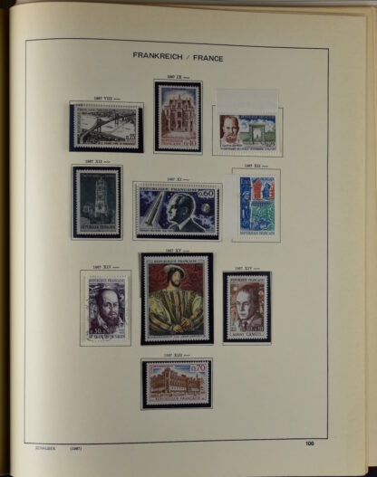 FRANCE, GOOD COLLECTION 1849/1970 INCLUDING EXCELLENT VALUES E.G. SOUVENIR SHEET 1925 NH / <i>Frankreich gute alte Sammlung 1849/70 mit besseren Werten wie Parisblock 1925 postfrisch</i> - Image 103