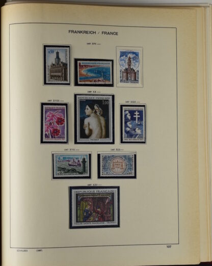 FRANCE, GOOD COLLECTION 1849/1970 INCLUDING EXCELLENT VALUES E.G. SOUVENIR SHEET 1925 NH / <i>Frankreich gute alte Sammlung 1849/70 mit besseren Werten wie Parisblock 1925 postfrisch</i> - Image 104