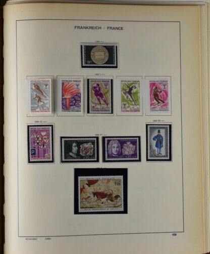 FRANCE, GOOD COLLECTION 1849/1970 INCLUDING EXCELLENT VALUES E.G. SOUVENIR SHEET 1925 NH / <i>Frankreich gute alte Sammlung 1849/70 mit besseren Werten wie Parisblock 1925 postfrisch</i> - Image 106