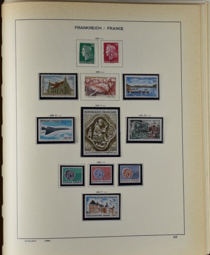 FRANCE, GOOD COLLECTION 1849/1970 INCLUDING EXCELLENT VALUES E.G. SOUVENIR SHEET 1925 NH / <i>Frankreich gute alte Sammlung 1849/70 mit besseren Werten wie Parisblock 1925 postfrisch</i> - Image 110