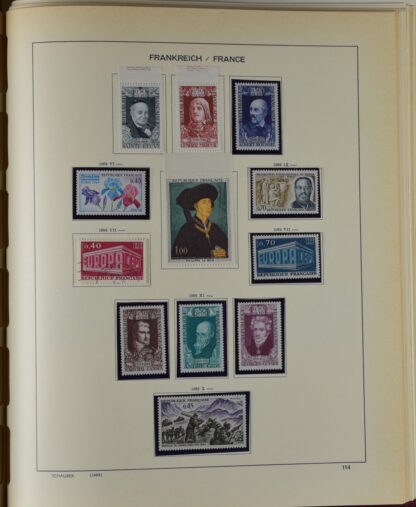 FRANCE, GOOD COLLECTION 1849/1970 INCLUDING EXCELLENT VALUES E.G. SOUVENIR SHEET 1925 NH / <i>Frankreich gute alte Sammlung 1849/70 mit besseren Werten wie Parisblock 1925 postfrisch</i> - Image 111