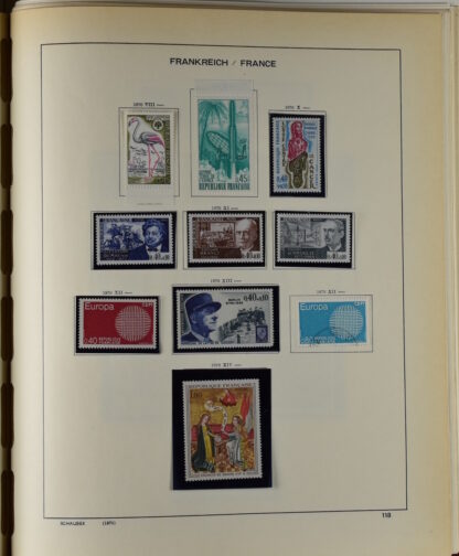 FRANCE, GOOD COLLECTION 1849/1970 INCLUDING EXCELLENT VALUES E.G. SOUVENIR SHEET 1925 NH / <i>Frankreich gute alte Sammlung 1849/70 mit besseren Werten wie Parisblock 1925 postfrisch</i> - Image 114
