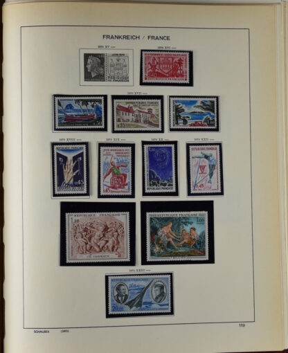FRANCE, GOOD COLLECTION 1849/1970 INCLUDING EXCELLENT VALUES E.G. SOUVENIR SHEET 1925 NH / <i>Frankreich gute alte Sammlung 1849/70 mit besseren Werten wie Parisblock 1925 postfrisch</i> - Image 116