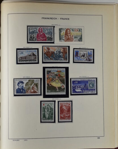 FRANCE, GOOD COLLECTION 1849/1970 INCLUDING EXCELLENT VALUES E.G. SOUVENIR SHEET 1925 NH / <i>Frankreich gute alte Sammlung 1849/70 mit besseren Werten wie Parisblock 1925 postfrisch</i> - Image 117