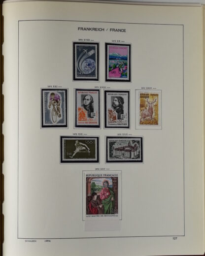 FRANCE, GOOD COLLECTION 1849/1970 INCLUDING EXCELLENT VALUES E.G. SOUVENIR SHEET 1925 NH / <i>Frankreich gute alte Sammlung 1849/70 mit besseren Werten wie Parisblock 1925 postfrisch</i> - Image 124