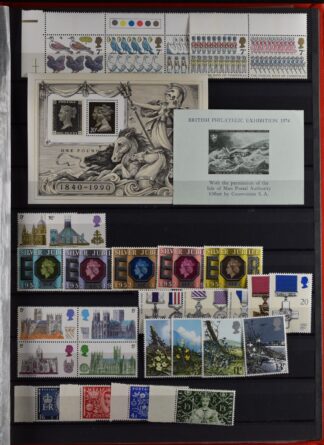 STOCKBOOK, MOSTLY GREAT BRITAIN + CHANNEL ISLANDS  AS RECEIVED/<I>Einsteckbuch, Überwiegend Grossbritannien + Kanalinseln, wie erhalten