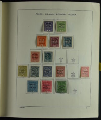 POLAND, COLLECTION IN SCHAUBEK ALBUM <i>POLEN, SAMMLUNG IM SCHAUBEK-ALBUM</i>