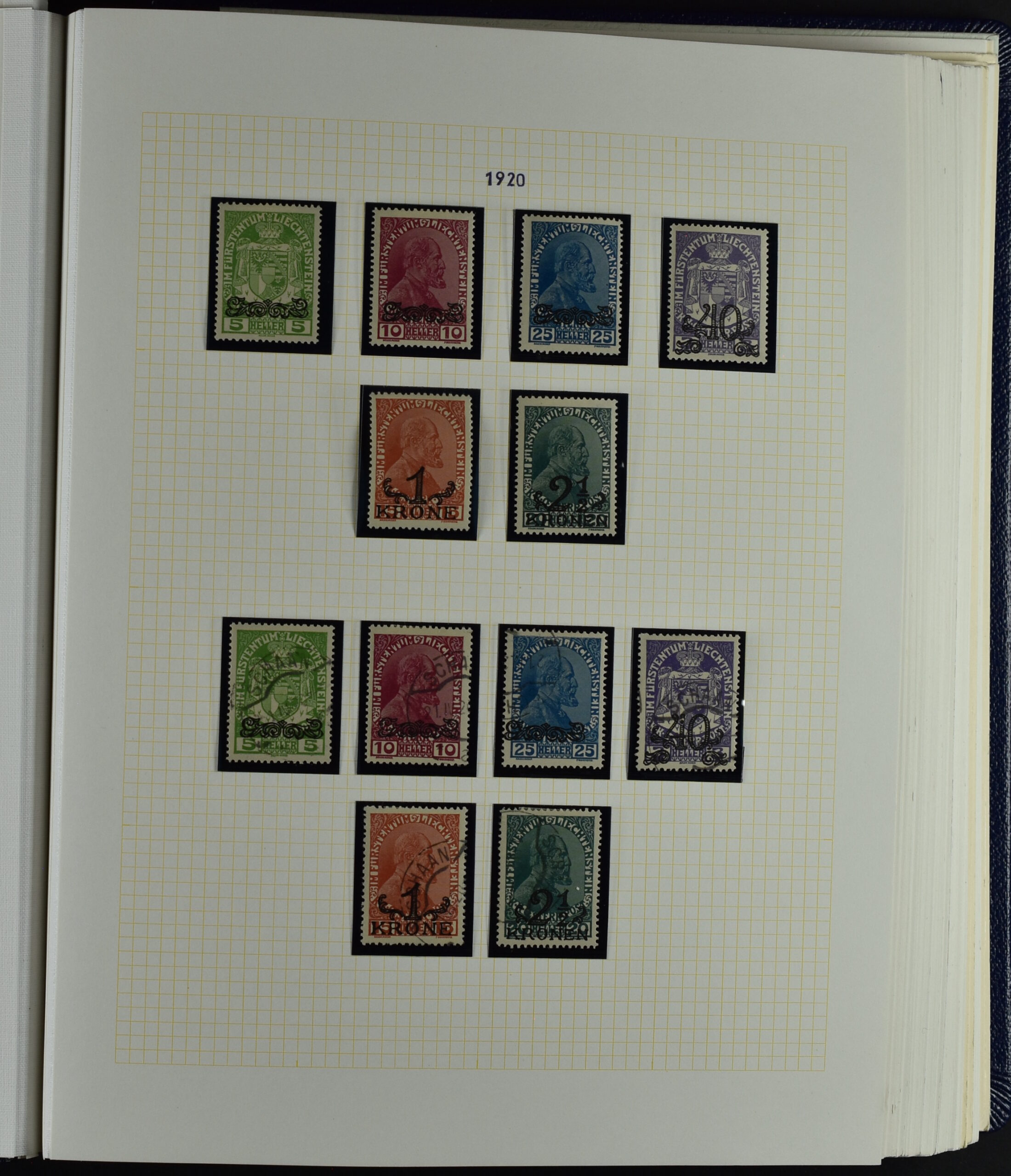 LIECHTENSTEIN EXTENSIV COLLECTION UNUSED AND USED IN TWO VOLUMES <i>Liechtenstein – umfangreiche Sammlung, ungebraucht und gebraucht, in zwei Bänden</i> - Image 5