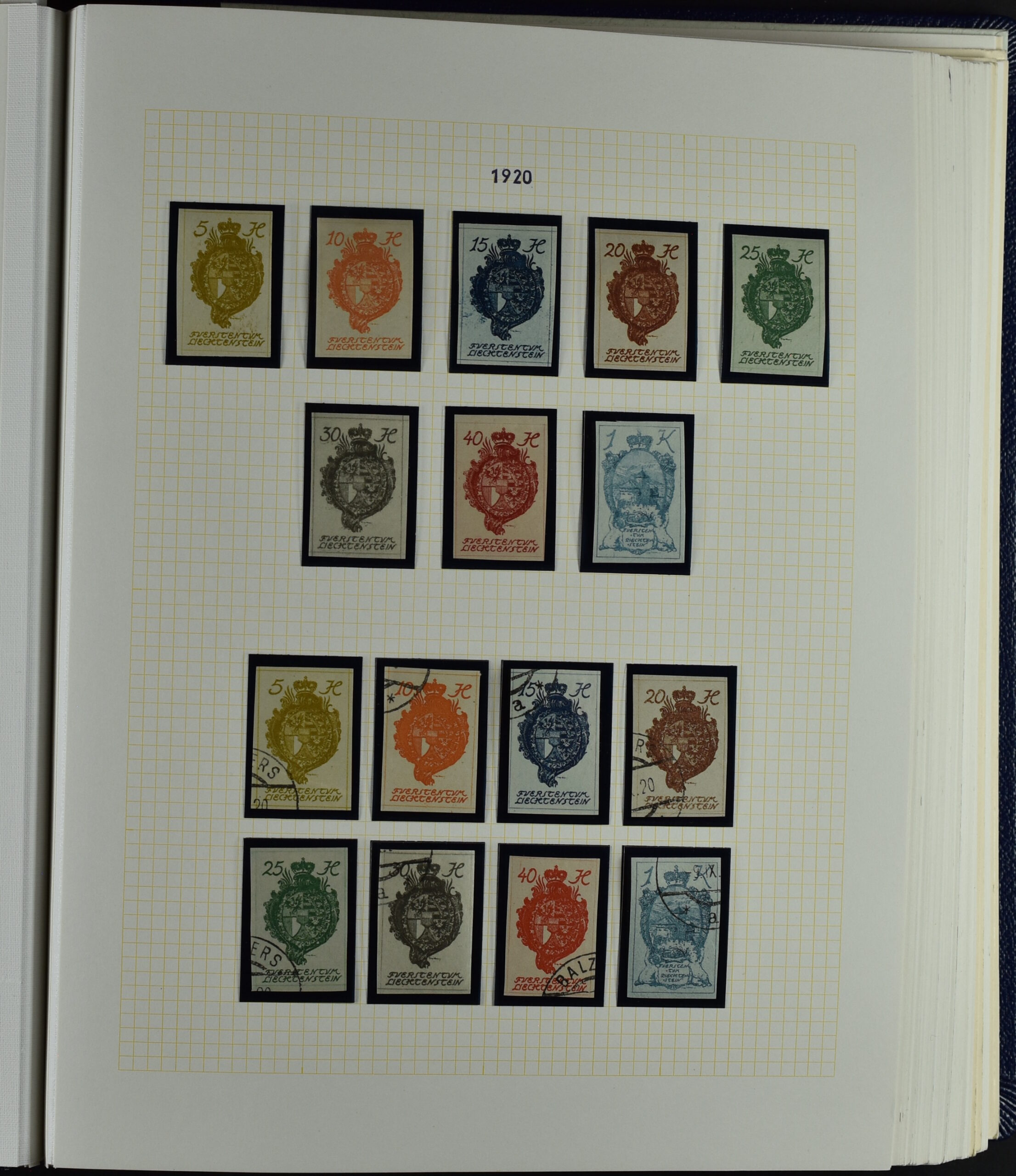 LIECHTENSTEIN EXTENSIV COLLECTION UNUSED AND USED IN TWO VOLUMES <i>Liechtenstein – umfangreiche Sammlung, ungebraucht und gebraucht, in zwei Bänden</i> - Image 6