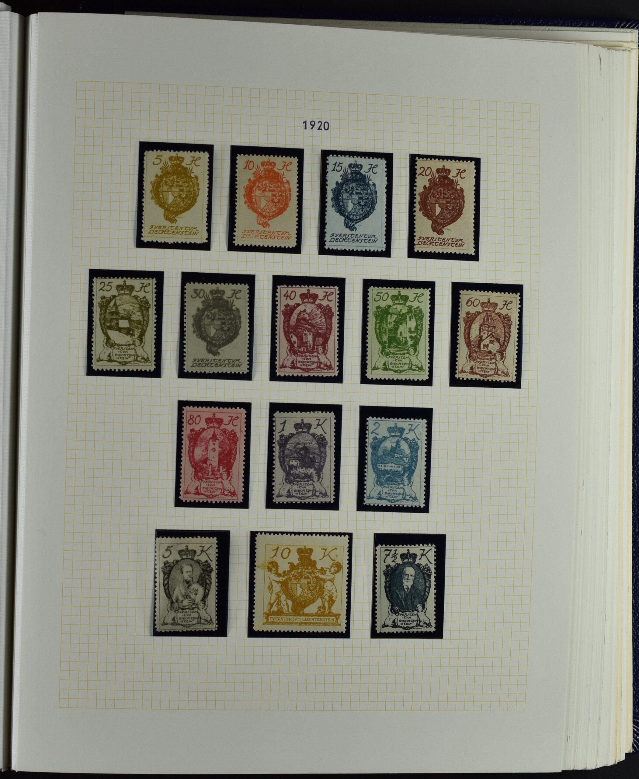 LIECHTENSTEIN EXTENSIV COLLECTION UNUSED AND USED IN TWO VOLUMES <i>Liechtenstein – umfangreiche Sammlung, ungebraucht und gebraucht, in zwei Bänden</i> - Image 7