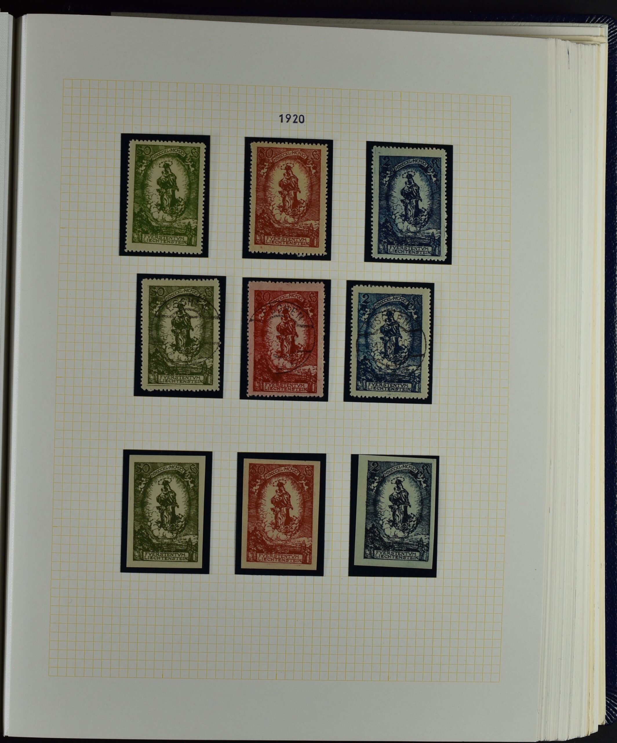 LIECHTENSTEIN EXTENSIV COLLECTION UNUSED AND USED IN TWO VOLUMES <i>Liechtenstein – umfangreiche Sammlung, ungebraucht und gebraucht, in zwei Bänden</i> - Image 9