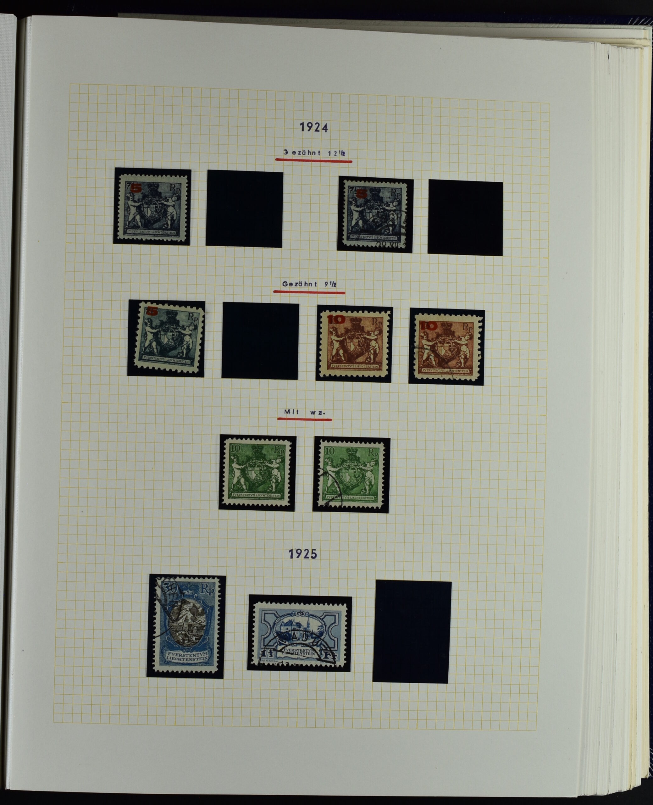 LIECHTENSTEIN EXTENSIV COLLECTION UNUSED AND USED IN TWO VOLUMES <i>Liechtenstein – umfangreiche Sammlung, ungebraucht und gebraucht, in zwei Bänden</i> - Image 12