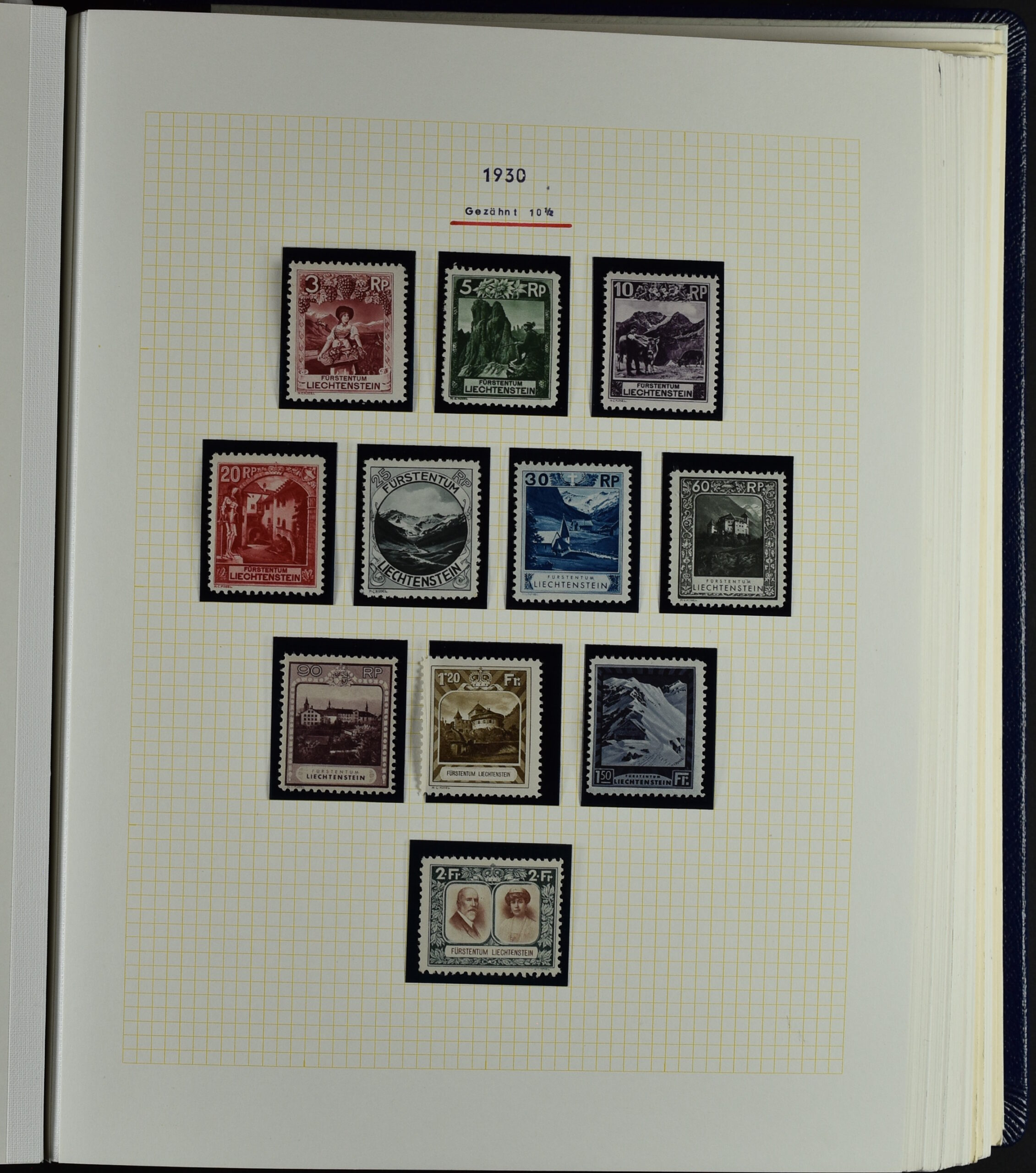 LIECHTENSTEIN EXTENSIV COLLECTION UNUSED AND USED IN TWO VOLUMES <i>Liechtenstein – umfangreiche Sammlung, ungebraucht und gebraucht, in zwei Bänden</i> - Image 15