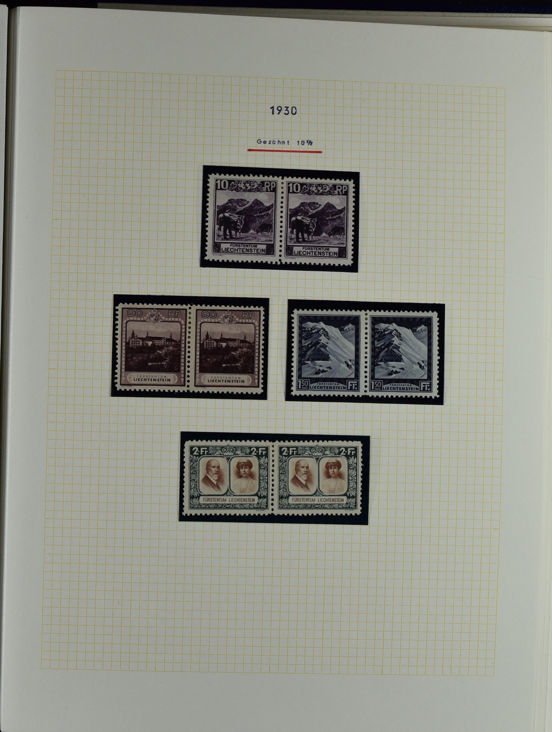 LIECHTENSTEIN EXTENSIV COLLECTION UNUSED AND USED IN TWO VOLUMES <i>Liechtenstein – umfangreiche Sammlung, ungebraucht und gebraucht, in zwei Bänden</i> - Image 17