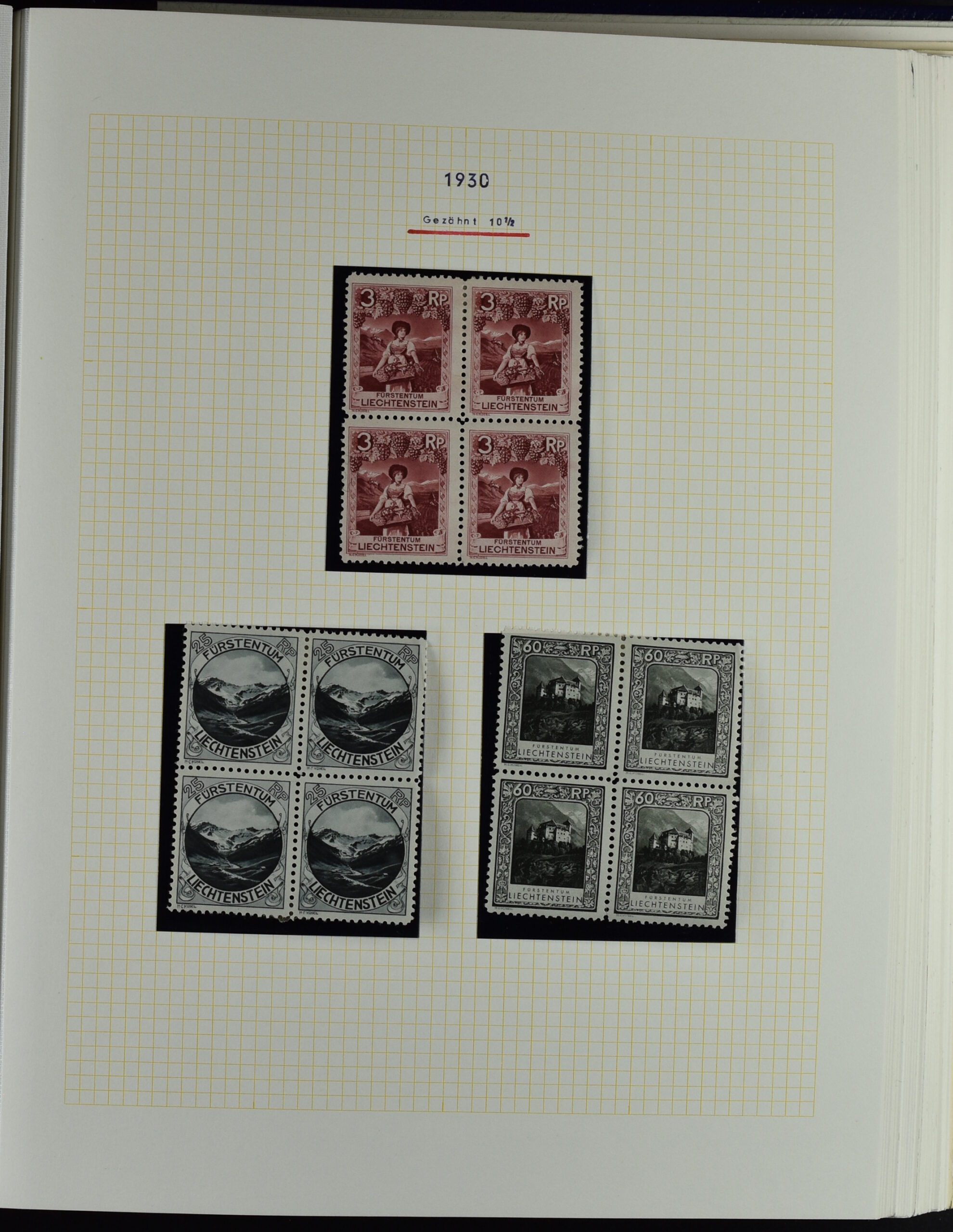 LIECHTENSTEIN EXTENSIV COLLECTION UNUSED AND USED IN TWO VOLUMES <i>Liechtenstein – umfangreiche Sammlung, ungebraucht und gebraucht, in zwei Bänden</i> - Image 18