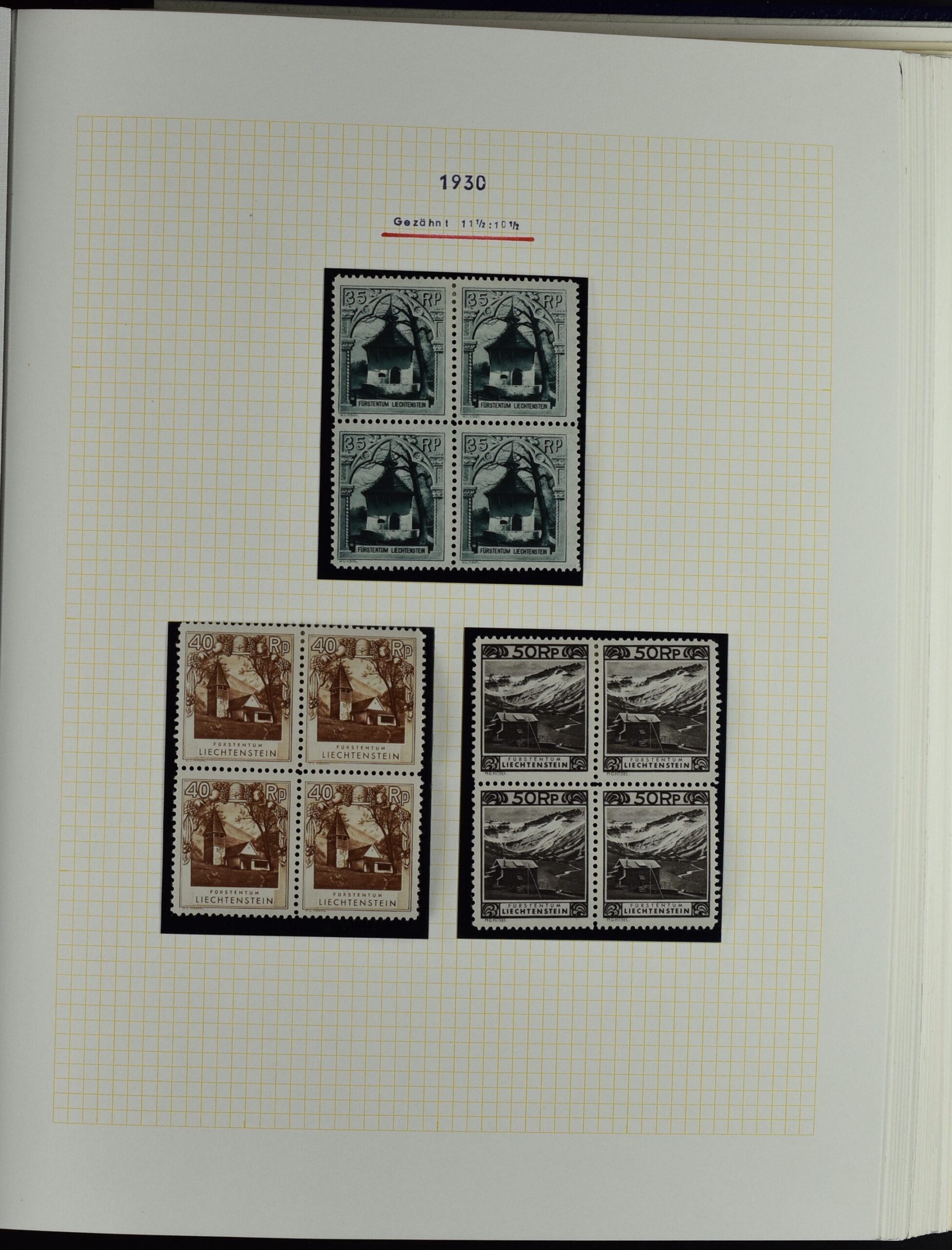 LIECHTENSTEIN EXTENSIV COLLECTION UNUSED AND USED IN TWO VOLUMES <i>Liechtenstein – umfangreiche Sammlung, ungebraucht und gebraucht, in zwei Bänden</i> - Image 24